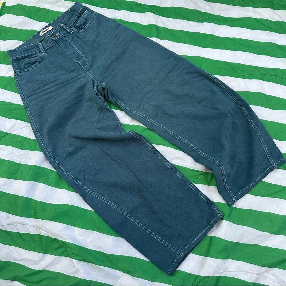 RUDY JUDE Roper canvas jeans in “Sea” size 2 - Picture 1 of 7